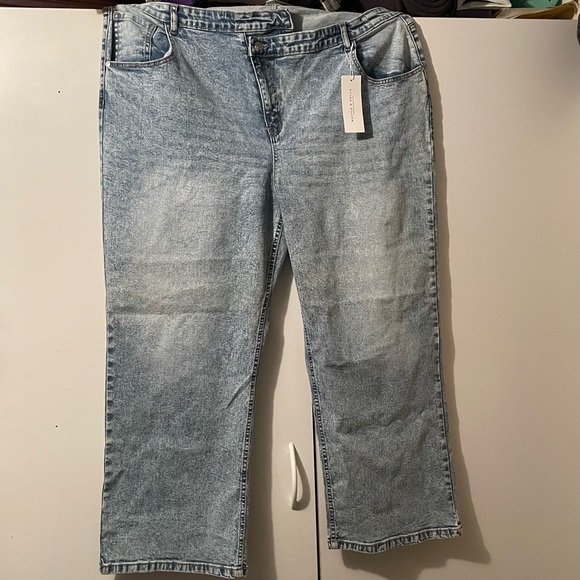 🆕 Cross Waist Wide Leg Jean - Picture 2 of 4